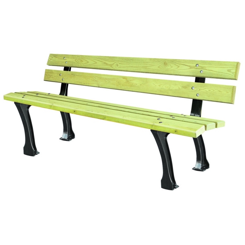 banc de parc Le Clermontais en pin Discount